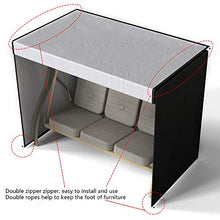 Copertura Dondolo Protettiva per Altalena Sedia Dondolo da Giardino Esterni,220 x 125 x 170 cm,Impermeabile,210D,Tessuto Oxford