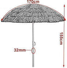 ZEH Pieghevole Ombrellone 1.7m Parasole Ombrellone con Tilt Palo di Alluminio, Protezione UV Esterna Portatile Ombrellone Ombrello, Antivento/Impermeabile FACAI