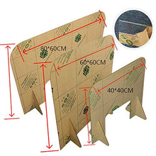 Protezione Scrivania Barriera Acrilici Trasparenti Protettivo Protezione Barriera Portatile Ricezione Protezione Schermo per Negozi Ristoranti