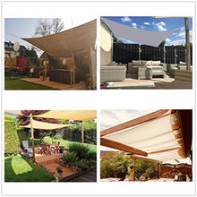 MTYQE Tenda da Sole Vela Impermeabile UV Block Outdoor Garden Patio Party Protezione Solare Awing Rettangolo Tettoia con Corda Libera