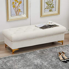 Home Shoe Modifica Sgabello Sgabello da Riposo Sgabello da Comodino Sgabello Sgabello Rettangolare Sgabello da stoccaggio Rettangolare (Color : off-White, Size : 140CMX45CMX40CM)