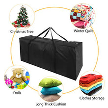 Herefun Borsa per Cuscini da Giardino 210D Oxford, Grande Borsa portaoggetti 122*39*55cm, Borsa di Stoccaggio Letto Lenzuola Cuscini Albero di Natale, Borsa Giardino con Maniglie Impermeabile