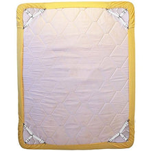 Joseche - Bretelle elasticizzate regolabili per angoli lenzuola, coprimaterassi, letto o divano, 8 pezzi, colore: nero Triangle White [4PCS]