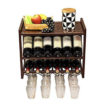 Portabottiglie per Vino Moderno in Metallo - Portabottiglie da Parete con Decorazione Domestica, può Contenere 12 Bottiglie di Vino e 12 bicchieri-80 * 30 * 42 cm