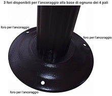 MICHELE SOGARI Gazebo 3X3 Giardino in Alluminio con Copertura 250 GR. Antipioggia 4 Zanzariere e 4 Teli Laterali