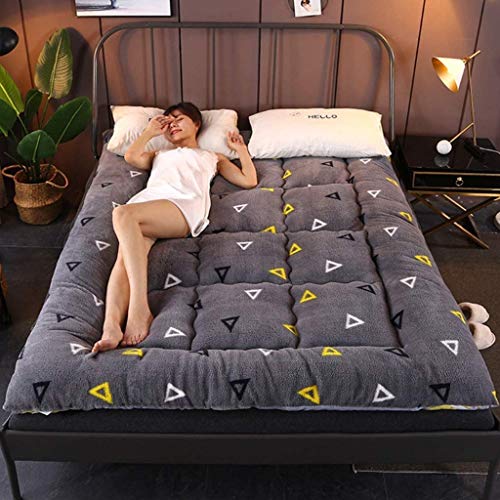 Huan Antiscivolo Pieghevole Futon Tatami Tappetino Mantenere Caldo in Inverno Sleeping Portable Mat Morbido e Traspirante da Letto Soggiorno (Size : 150x200cm)