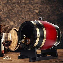Botte di invecchiamento in rovere, botte di whisky 3L barile di vino per famiglie barile di birra barile di legno barile di birra barile di quercia per vino, ecc(Vino rosso 3L)