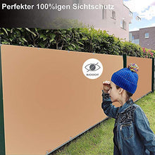 100x900cm Schermo Privacy Frangivista Balcone Frangivento Anti-UV Telo Oscurante Impermeabile Densità 200g/㎡ Giardino terrazza Recinzione Copertura con Fascette e funi/Colore Sabbia