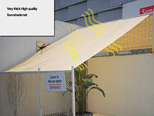 Parasole del Tetto dell'automobile Parasole Tenda Protezione Net Giardino Balcone Ombra Vela (Size : Size 1X1 Meter)