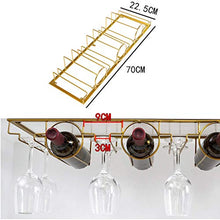 HLL Wine Rack, Organizzare cremagliera di vetro di vino da cucina, sotto il Governo del vino Rack, Calici rack con montaggio a parete, a sospensione in vetro Vino supporto del ferro, per la cucina de