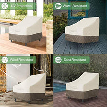 Senmubery Copertura per Sedia da Patio Adirondack da 2Pacchi per Sedia da Esterno per Esterno Resistente 31X33X36 Pollici 420D,Coperture per Mobili da Esterno per Esterno Impermeabile,Beige