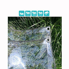 GDMING Chiaro Bicchiere Telone Telo Copertura Teloni Occhielli Rinforzati All'aperto Balcone Pianta Protezione Impermeabile Anti-UV Antigelo Addensare,0,5 Mm PVC,14 Taglie