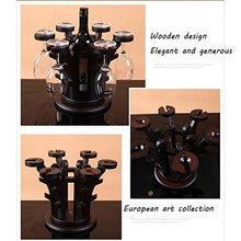LHQ-HQ Wine Rack, Legno Solido Europeo del Calice del Vino Creativo cremagliera Upside Down Home Display Vino Shelf Decoration Ornamenti