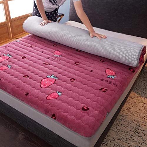 YOLL Materasso Tatami Giapponese Ispessimento Materasso Futon Pieghevole in Peluche, Materassi Letto futon Soggiorno Tappetino Yoga Tappetino Universale Quattro Stagioni Materasso Tradi