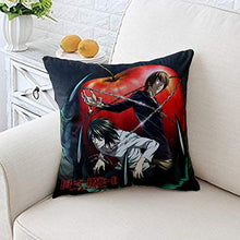 Scroll sport Death Note Poliestere Cuscino Copri Cuscino Quadrato Cuscino di Divano Luce Super Morbido Cuscino Copertura Divano Auto Decorazione Casa 18"X18