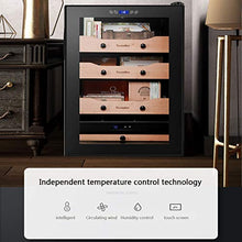 Cigar Cabinet Costante di Temperatura E umidità Gabinetto della Famiglia Mini Cigar Cabinet Legno di Cedro Cigar Gabinetto Cigar Box Cigarette Cabinet 70L (Color : Black, Size : 45 * 52 * 72.5cm)