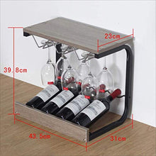 Elegante Portabottiglie da Vino Portabottiglie in Legno Rovesciato, Portabottiglie, HJJ