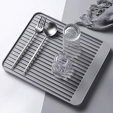 Tarente Cassettiera del Piatto di stoccaggio del fangone del fangone del diatomo della Cucina e Vassoio di stoccaggio del Vetro