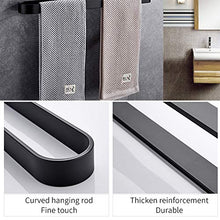 Liawei - Porta asciugamani in alluminio, senza forature, con colla, porta asciugamani da bagno, cucina