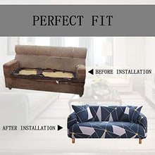 WEJOY Copridivano Elastico Copridivano per Soggiorno Fodere per poltrone Fodere per divani Fodere per mobili Fodere per mobili Morbido Tessuto Jacquard Spesso Lavabile, 1/2/3/4 posti