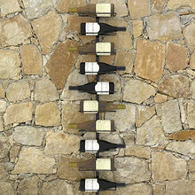 Lechnical Portabottiglie Moderno Pratico, Portabottiglie da Parete Nero 27 x 9 x 126,2 (LxPxA)