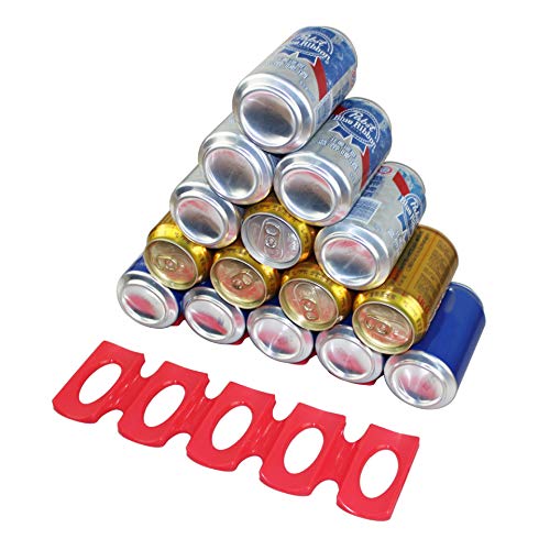Ototon - Portabottiglie per refrigeratore, in Silicone, Supporto per lattine, tappeti, organizzatore per frigo, Bottiglie di Vino e Birra, 2 Pezzi