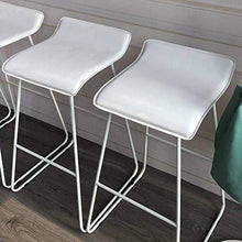 1 PZ Piealto Senza Schienale Sedia Moderna nordica in Pelle PU Adatto ristoranti, soggiorni, banconi, banconi Bar ， Carico Massimo 400 libbre casa, Ufficio