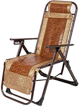 JFFFFWI Sedia Pieghevole Zero Gravity Sedie da Spiaggia reclinabili Pieghevole Leggera, Pieghevole Sedia reclinabile con Blocco Zero Gravity Sedia Sdraio da Giardino Oversize Relax Confort, Marrone