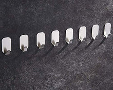 ZUNTO 8 Pezzi Ganci Adesivi, Ganci portasciugamani in Acciaio Inox Gancio Appendiabiti per Cucina e Bagno