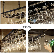 WLXW Porta Bottiglie da Vino Cremagliera del Vino |Rastrelliera per Soffitto in Ferro Metallo con Mensola A Muro | Scaffalature per Vino | Porta Bicchieri E Calici Porta Vino Calici,Nero,90X35CM
