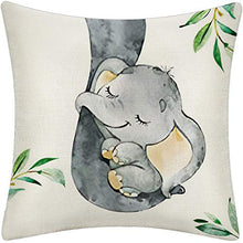 Artscope Federe Cuscini Divano Poliestere Biancheria Gettare Set di 4 Decorativo Caso Federa per Cuscino Divano Letto Auto, 45 x 45 cm (Animali Simpatici Cartoni Animati)