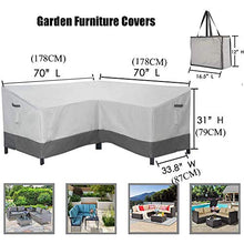 WYZQ Fodere per mobili da Giardino Impermeabili Grandi, Fodere per mobili da Giardino per Esterni da Giardino, Pioggia e Neve Antipolvere Antivento, Tessuto Oxford, per Esterni