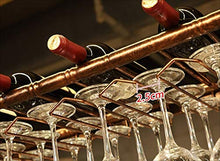 Portabottiglie per vino sospensione per barra in metallo Bancone per bar Portabottiglie per vino Ristorante per uso domestico Portabottiglie per vino capovolto Portabottiglie per vino in ferro retrò