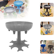 LHDD - Dispenser e porta bicchierini da 6 pezzi per riempire liquidi, mini erogatori di birra, dispenser per bar, dispenser per cocktail (senza bicchieri), grigio