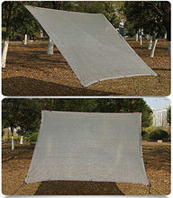 Telo Ombreggiante Rettangolo Grigio Telo per Vela Ombreggiante Baldacchino, Rete da Sole per Piante da Giardino Pergola, 90% Protezione dal Vento e Dal Sole Ombrelloni, Per Riparo / Posto Auto Coperto