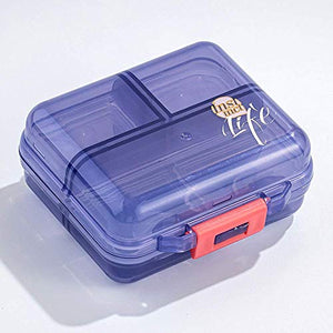 BGSFF Portapillole, portapillole, portapillole, Dispenser portapillole, Design Aperto e Ampi Scomparti, visibili e Trasparenti, Supporto per farmaci, vitamine e integratori Portapillole