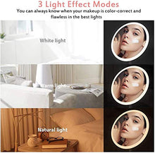 Specchio da bagno, anti-appannamento, specchio da Specchio da bagno a led illuminato impermeabile, specchi da tavolo rotondi illuminati con luci, luci dimmerabili make up specchio per bagno home hotel