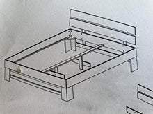 Letto per futon Sara, 180 x 200 cm, con 4 cassetti, in legno di rovere massello oliato
