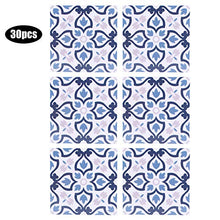 Nimomo Adesivo per Piastrelle in Ceramica - 30 Pezzi/Set Adesivo per Piastrelle in Ceramica Adesivo Antiscivolo Impermeabile per Pavimento da Parete del Bagno della Cucina 10x10 cm