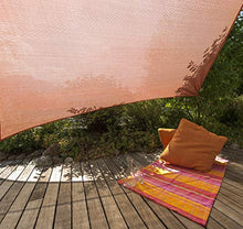 Windhager Tenda Sunsail Adria, Quadrato 3,6 x 3,6 m (equilatero), Protezione UV, Resistente alle intemperie e Traspirante, Terracotta, 10972