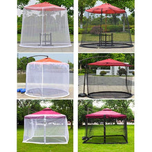 2021 Nuovo Ombrellone Zanzariera Ombrellone Il tuo ombrellone in un gazebo Zanzariera Parasole da esterno Prato da giardino g Ombrellone Copertura parasole (Colore: Bianco, Dimensioni: Roma 300x300x23