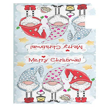 Gnomi di Natale carino uccello stella cassetta postale copertura magnetica grande casella postale avvolge giardino cortile decorazione casa dimensioni oversize 64,8 cm x 53,3 cm