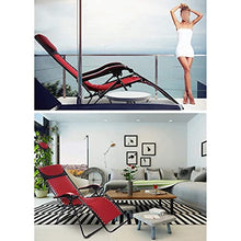 Sywlwxkq Sedie Heavy Duty Zero Gravity, Sedia Reclinabile Pieghevole, Sedie da Spiaggia, Lettini da Sole, Sedie a Sdraio Lettino, Sedia Reclinabile, Spiaggia Patio Giardino Campeggio, Super