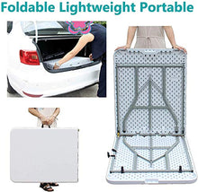 Tavolo da campeggio Tavolo pieghevole all'aperto 5ft per campeggio Picnic Garden Patio Party Catering Tables Pieghevole Pieghevole Duty Duty Duty 150KG Capacità robusta Portable Tavolo pieghevole mult