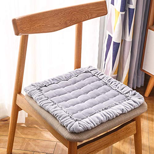 XHNXHN Cuscini per sedie da Pranzo Corti in Peluche, Cuscini per sedili Antiscivolo per Esterni per Interni Cuscini per sedie da Cucina Quadrati Traspiranti Cuscini per sedili Decorativi per uffici