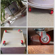 Rotelle 10pcs Rotelle Piccole in Poliuretano Rotelle 1"1,5" 2"Rotelle girevoli Ruote Rosse per mobili Rotella Mute Ruote universali per Piccoli carrelli Sedie