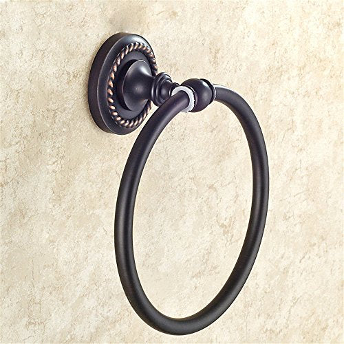 KaO0YaN-Towelrack Portasciugamani in Rame Portasciugamani Anello portasciugamani Nero portasciugamani Rotondo portasciugamani ad Anello Accessori per Il Bagno Asciugamano Appeso