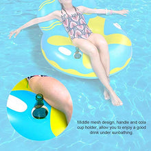 Eddwiin1Pc Sedia a Sdraio per Piscina da Spiaggia con Divano Galleggiante Gonfiabile in PVC Ecologico
