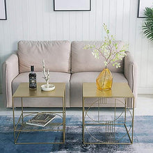 N/Z Home Equipment Flower Stand Ins Bed Table Wrought Iron Side Simple Modern Flower Stand Coffee Table Nordic Sofa Side Cabinet Corner Small Square Table Side Table Flower Stand 45X45X45cm