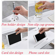 Tavolo da Letto Portatile, Tavolo da Computer Pieghevole, Supporto per Laptop con Slot per Tazza, Tavolino da Divano in ABS per Leggere, Lavorare E Guardare Film
